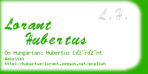 lorant hubertus business card